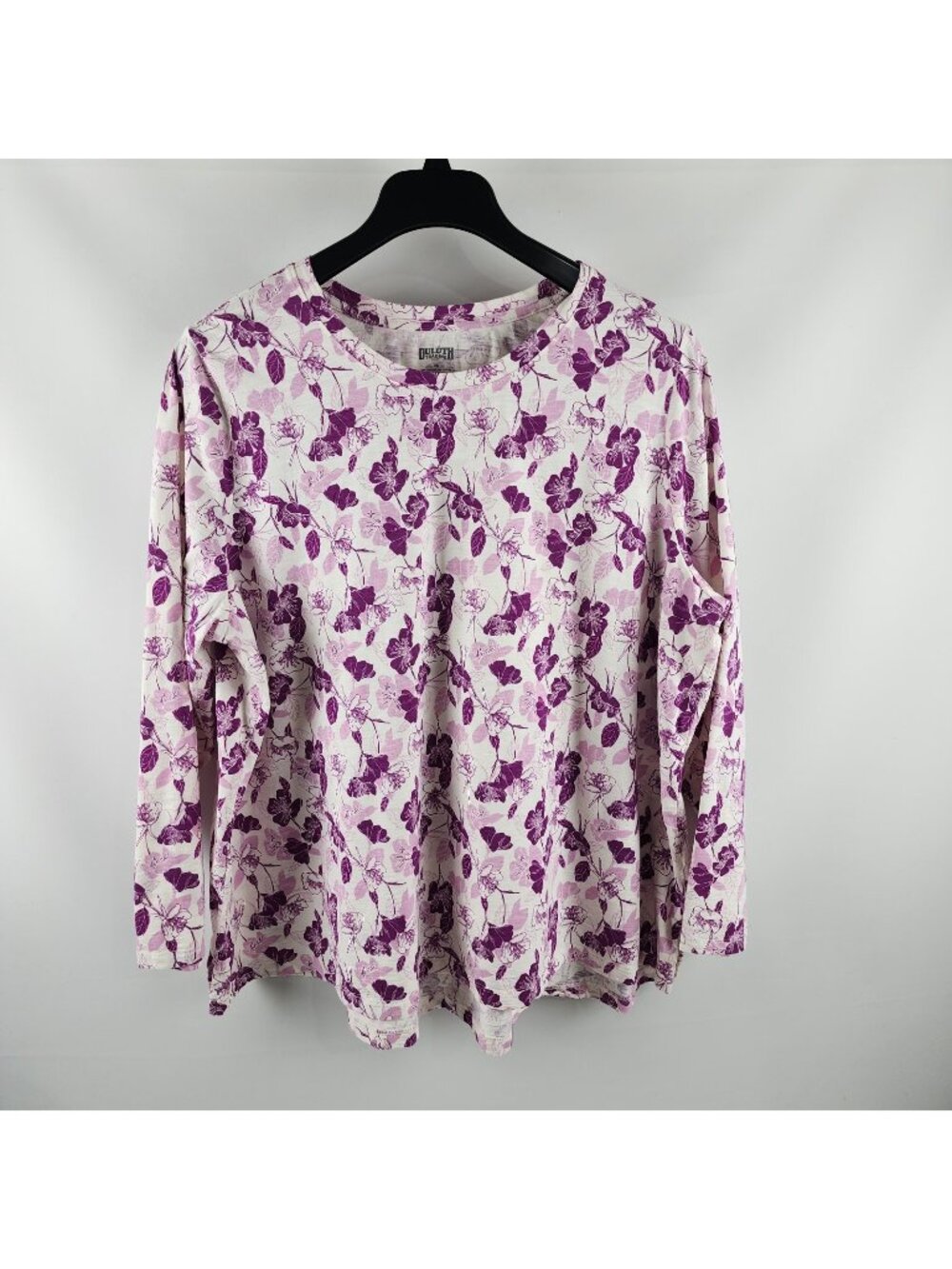Duluth Trading Co. Shirt Womens 2X Multi Floral To 'n' Flow L/S Blouse